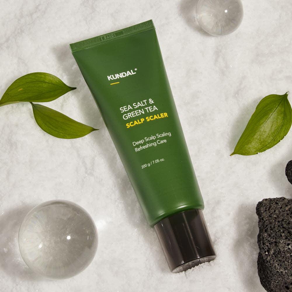 KUNDAL SEA SALT & GREEN TEA SCALP SCALER 200g-thekimyoung.com