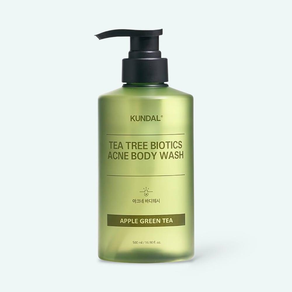 KUNDAL Tee Tree Bioticts Acne Body Wash 500ml #Apple Green Tea Body Wash KUNDAL