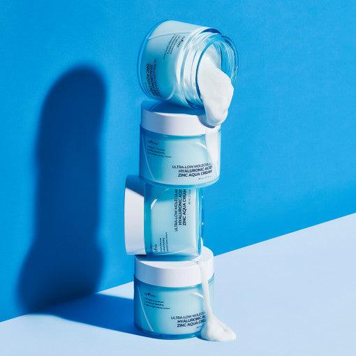 Isntree Ultra-Low Molecular Hyaluronic Acid Zinc Aqua Cream 80ml-thekimyoung.com