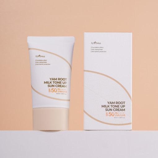 Isntree YAM ROOT MILK TONE UP SUN CREAM 50ml SFP50+ PA++++-thekimyoung.com