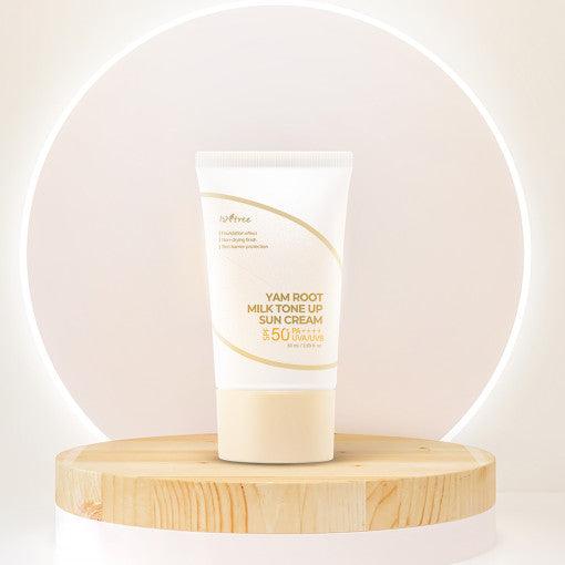 Isntree YAM ROOT MILK TONE UP SUN CREAM 50ml SFP50+ PA++++-thekimyoung.com