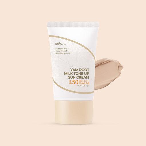 Isntree YAM ROOT MILK TONE UP SUN CREAM 50ml SFP50+ PA++++-thekimyoung.com