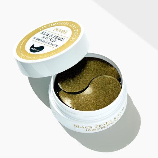 PETITFEE Black Pearl & Gold Hydrogel Eye Patch (1.4g X 60 Patches)-thekimyoung.com