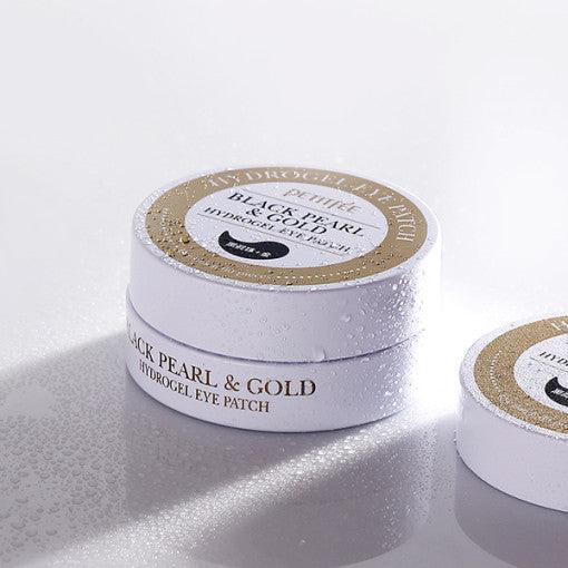 PETITFEE Black Pearl & Gold Hydrogel Eye Patch (1.4g X 60 Patches)-thekimyoung.com