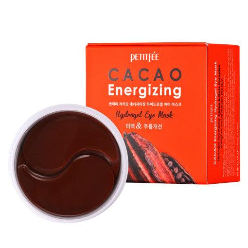 PETITFEE Cacao Energizing Hydrogel Eye Mask 80g (60 Patches)-thekimyoung.com