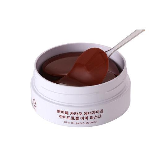 PETITFEE Cacao Energizing Hydrogel Eye Mask 80g (60 Patches)-thekimyoung.com