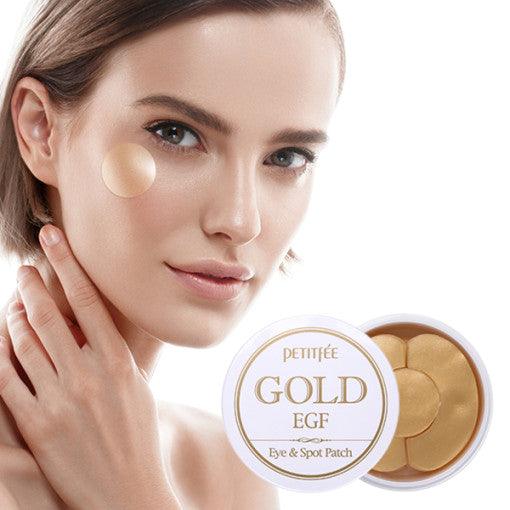 PETITFEE GOLD EGF EYE & SPOT PATCH (EYE patch 1.1g X 60 Patches + SPOT patch 0.6g X 30 Patches)-thekimyoung.com