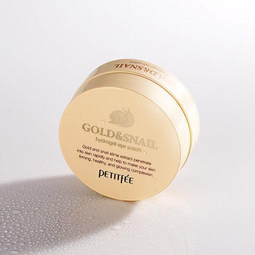 PETITFEE Gold Snail Hydrogel Eye Patch (1.4g X 60 Patches)-thekimyoung.com