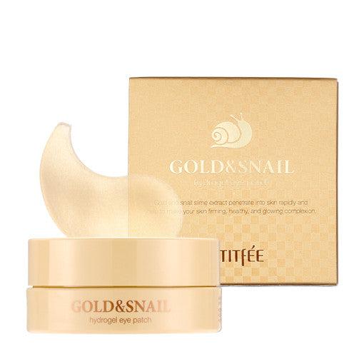 PETITFEE Gold Snail Hydrogel Eye Patch (1.4g X 60 Patches)-thekimyoung.com
