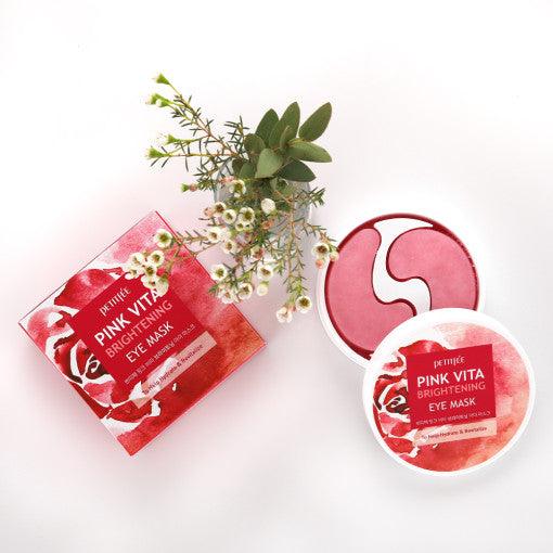 PETITFEE Pink Vita Brightening Eye Mask 70g (60 Patches)-thekimyoung.com