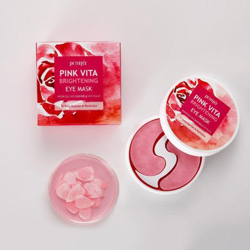 PETITFEE Pink Vita Brightening Eye Mask 70g (60 Patches)-thekimyoung.com