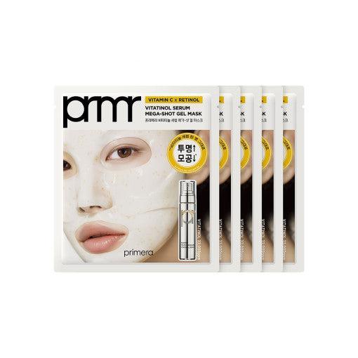 primera Vitatinol Serum Mega-Shot Gel Mask Sheet 34g X 5ea Mask Sheet primera