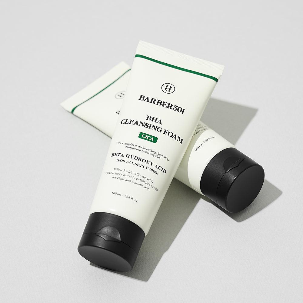 BARBER501 BHA Cleansing Foam 100ml #CICA Cleansing Foam for Men BARBER501