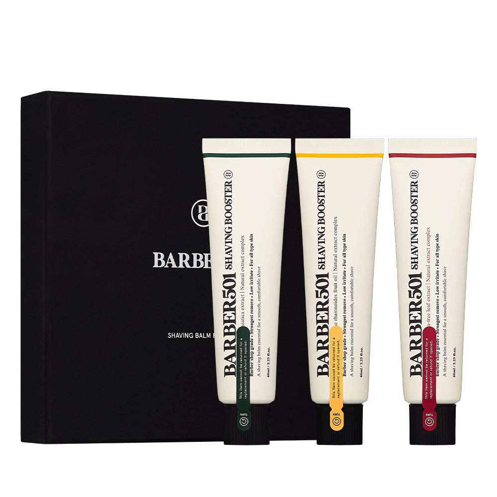BARBER501 Shaving Booster Balm - Rinse-Off Formula Set (3x66ml) Shaving Creams BARBER501