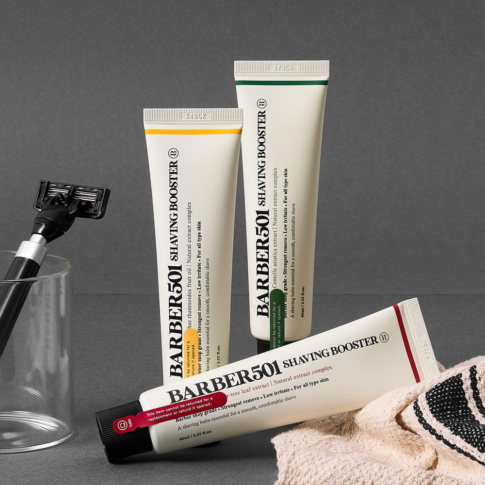 BARBER501 Shaving Booster Balm - Rinse-Off Formula Set (3x66ml) Shaving Creams BARBER501
