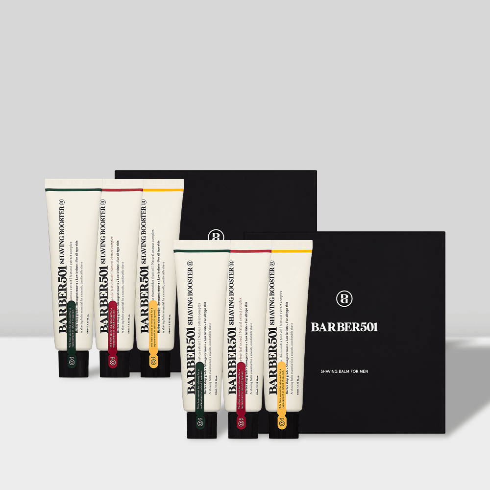 BARBER501 Shaving Booster Balm - Rinse-Off Formula Set (3x66ml) Shaving Creams BARBER501