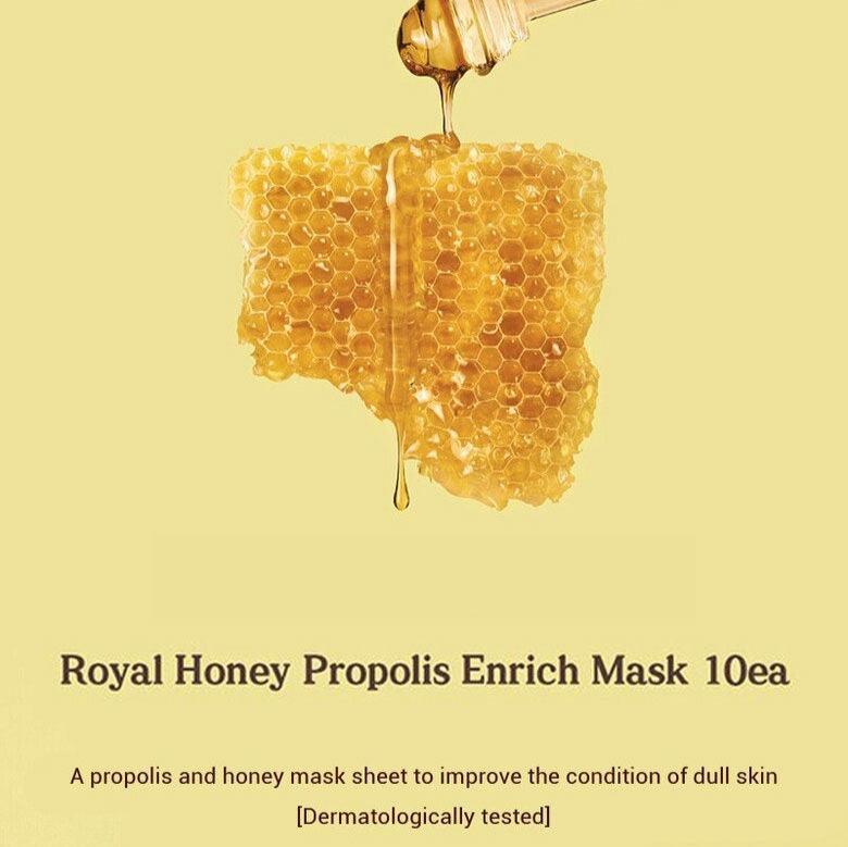 SKINFOOD Royal Honey Propolis Mask 30ml X 10ea-thekimyoung.com