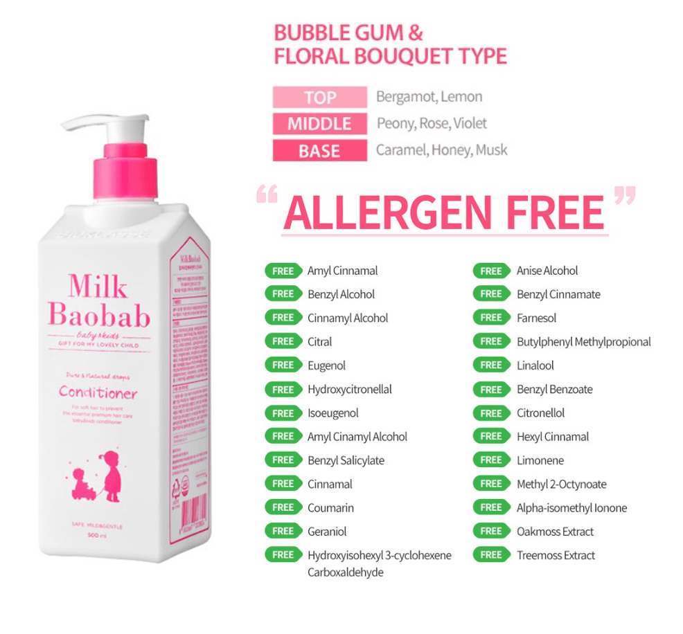 BIOKLASSE MILK BAOBAB Baby & Kids Conditioner 500ml Kids Hair Treatment BIOKLASSE