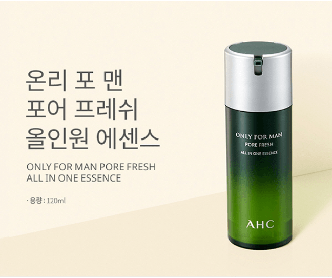 AHC Only For Man Pore Fresh All In One Essence 120ml-thekimyoung.com