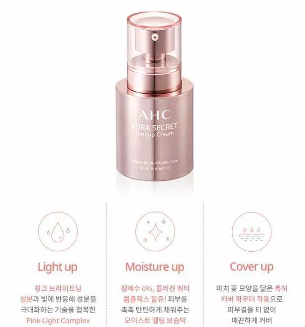 AHC AURA SECRET TONE UP CREAM SPF30 PA++ 50ml X 2ea Tone Up Cream AHC