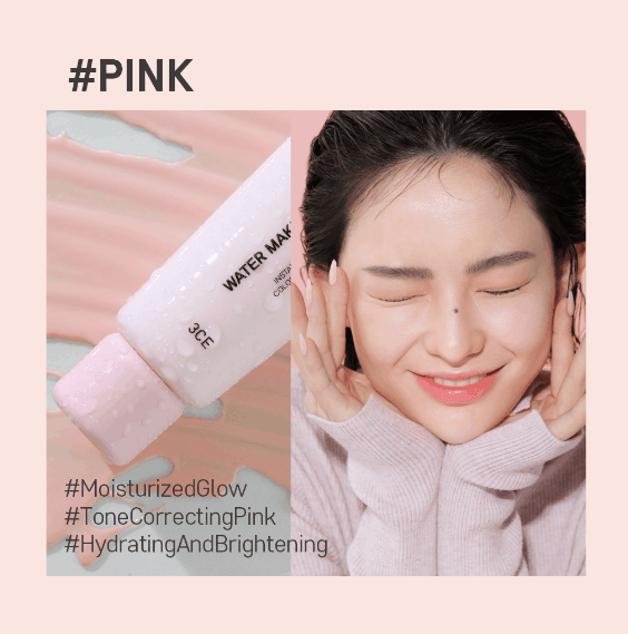 3CE WATER MAKE UP BASE 45ml Make Up Base 3CE 02 Pink