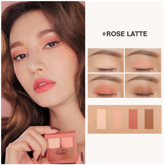 3CE MINI MULTI EYE COLOR PALETTE 3.5g #ROSE LATTE-thekimyoung.com