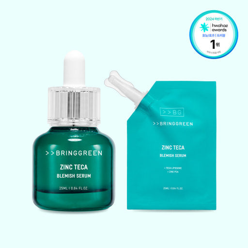 BRINGGREEN Zinc Teca Trouble Serum 25ml + 25 Refill-thekimyoung.com