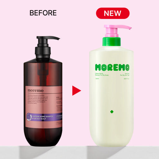 moremo CAFFEINE BIOME SHAMPOO For Oily Scalp Anti Hair Loss 500ml/1000ml-thekimyoung.com