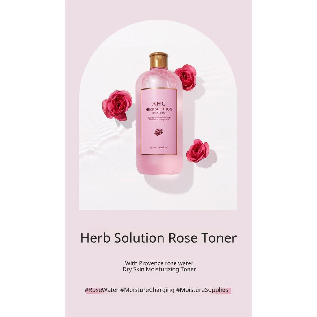 AHC Herb Solution Rose Toner 500ml-thekimyoung.com