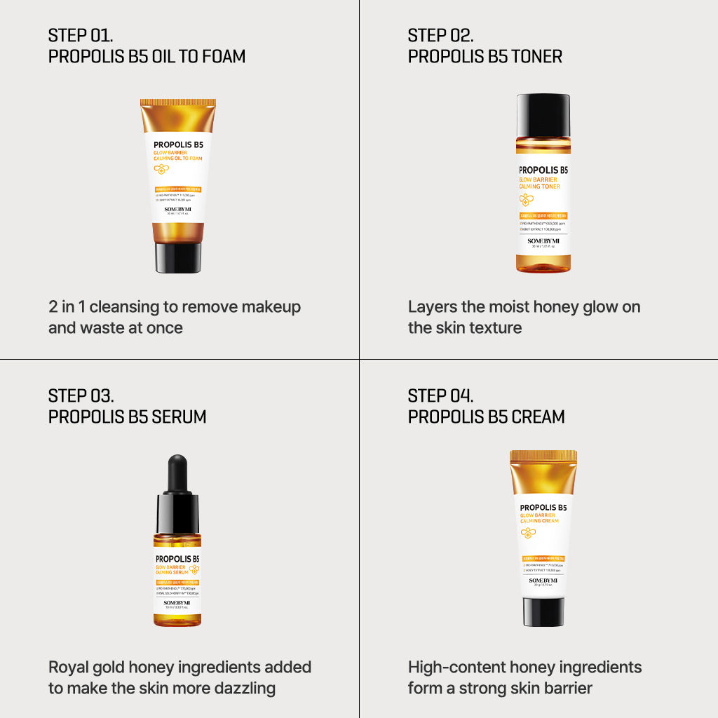 SOME BY MI - Propolis B5 Glow Barrier Calming Starter Kit-thekimyoung.com
