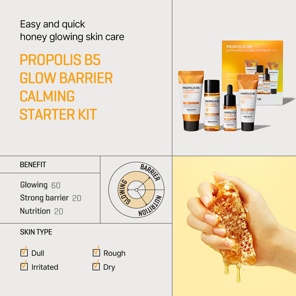SOME BY MI - Propolis B5 Glow Barrier Calming Starter Kit-thekimyoung.com