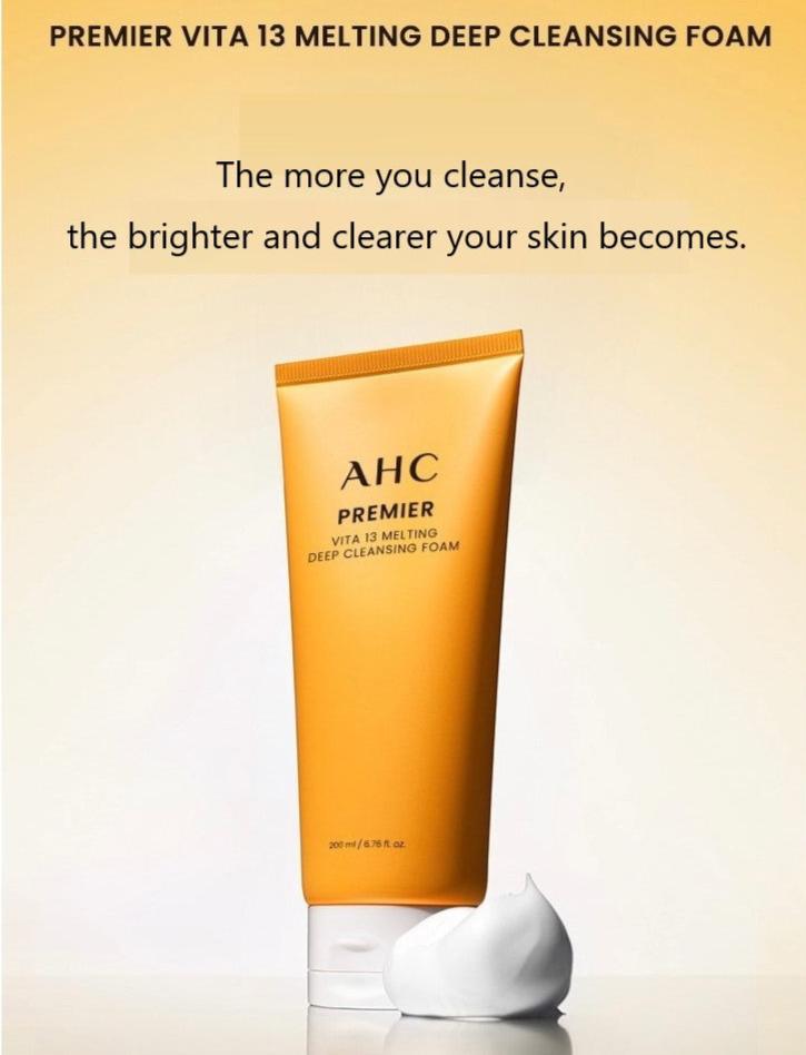 AHC Premier Vita 13 Melting Deep Cleansing Foam 200ml Cleansing Foam AHC