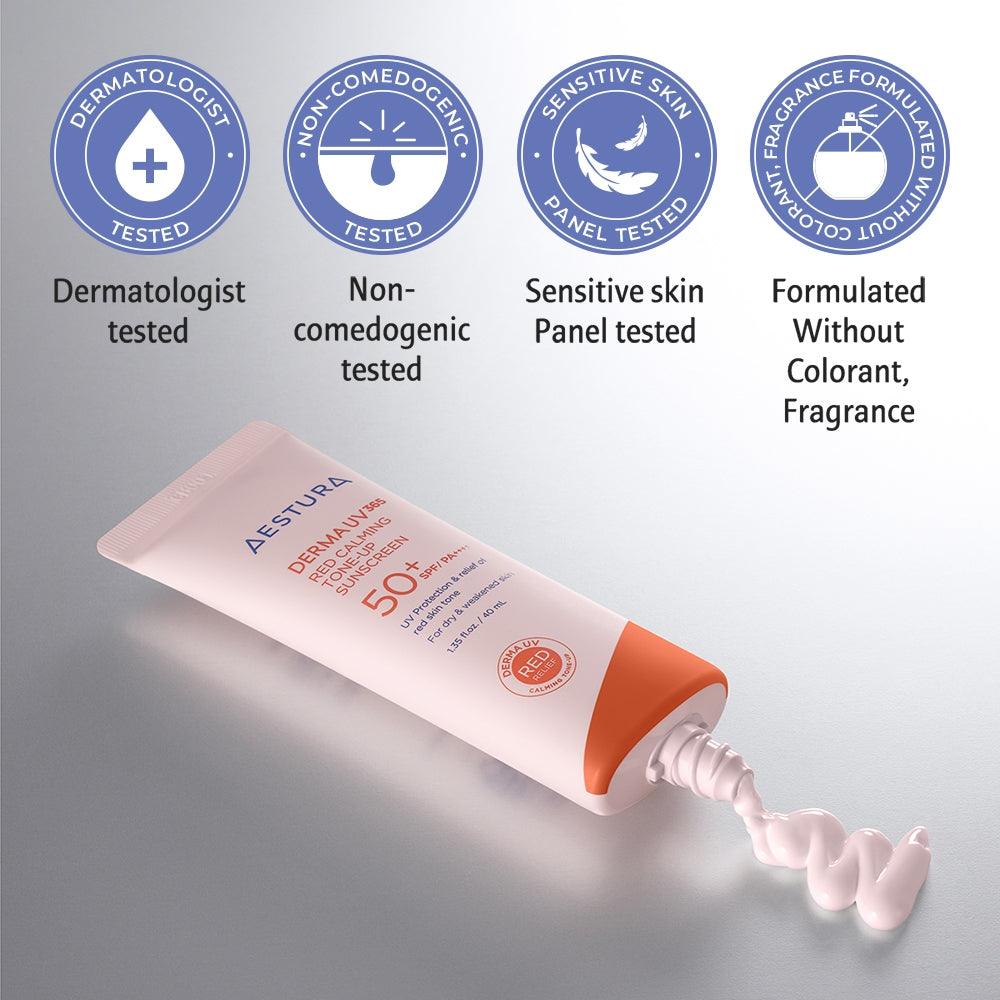 AESTURA Derma UV 365 Red Calming Tone-up Sunscreen 40ml Sunscreen AESTURA