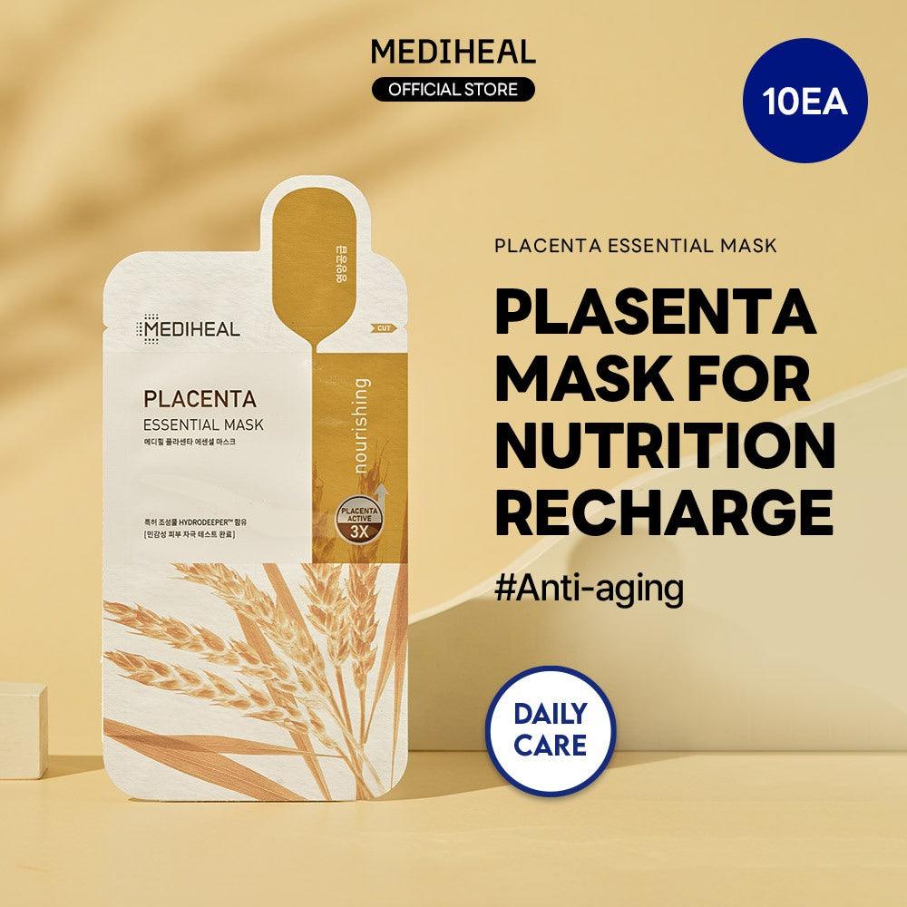 MEDIHEAL Placenta Essential Mask Sheet 10P-thekimyoung.com