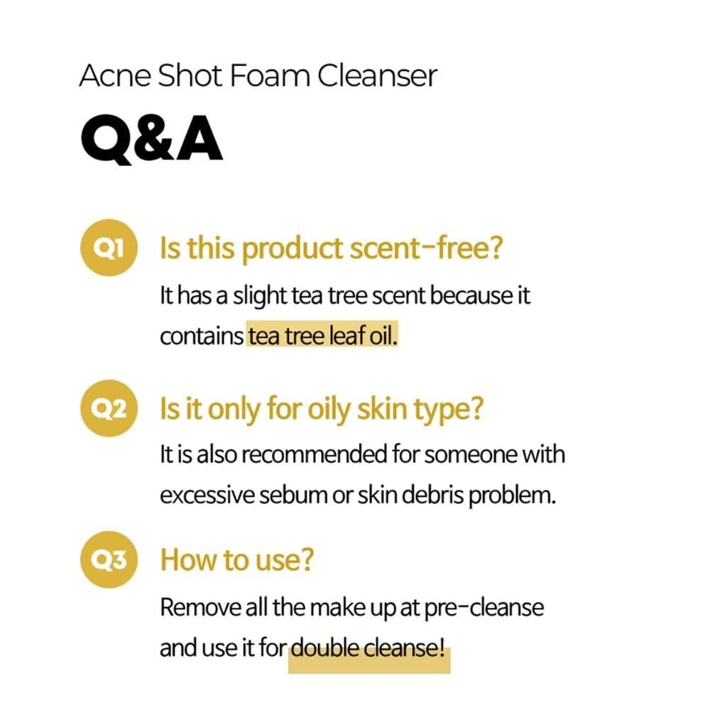 AMPLE:N Acne Shot Foam Cleanser 150ml Cleansing Foam AMPLE:N