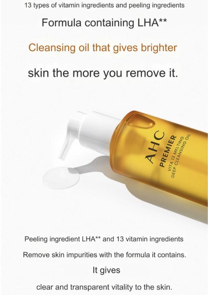 AHC Premier Vita 13 Melting Deep Cleansing Oil 200ml-thekimyoung.com