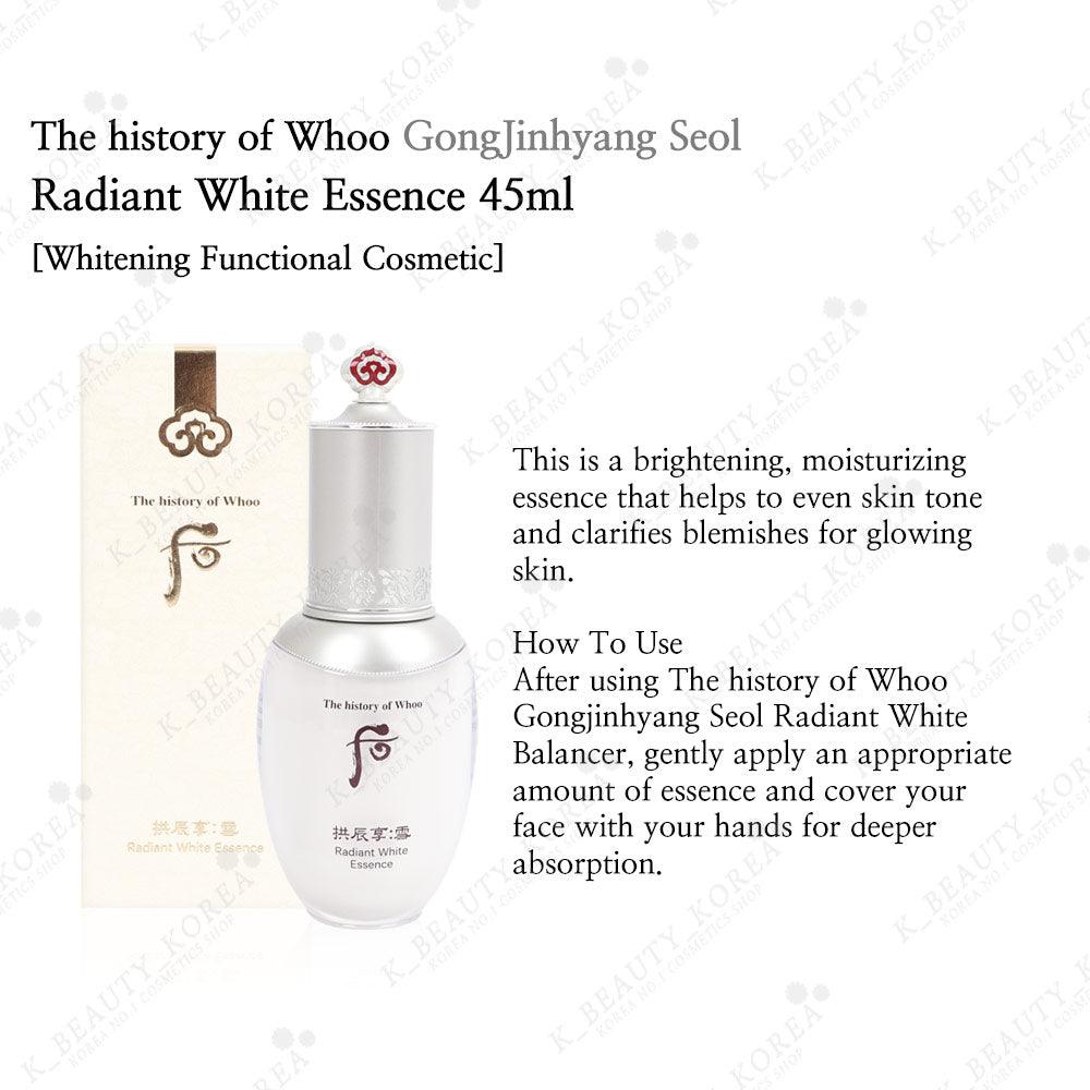 The History of Whoo - GONGJINHYANG SEOL Radiant White Essence 45ml-thekimyoung.com