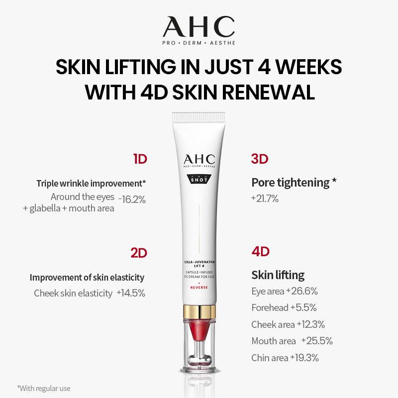AHC Colla-Juvenation Lift 4 Capsule-Infused Eye Cream For Face 30ml Anti Aging Cream AHC