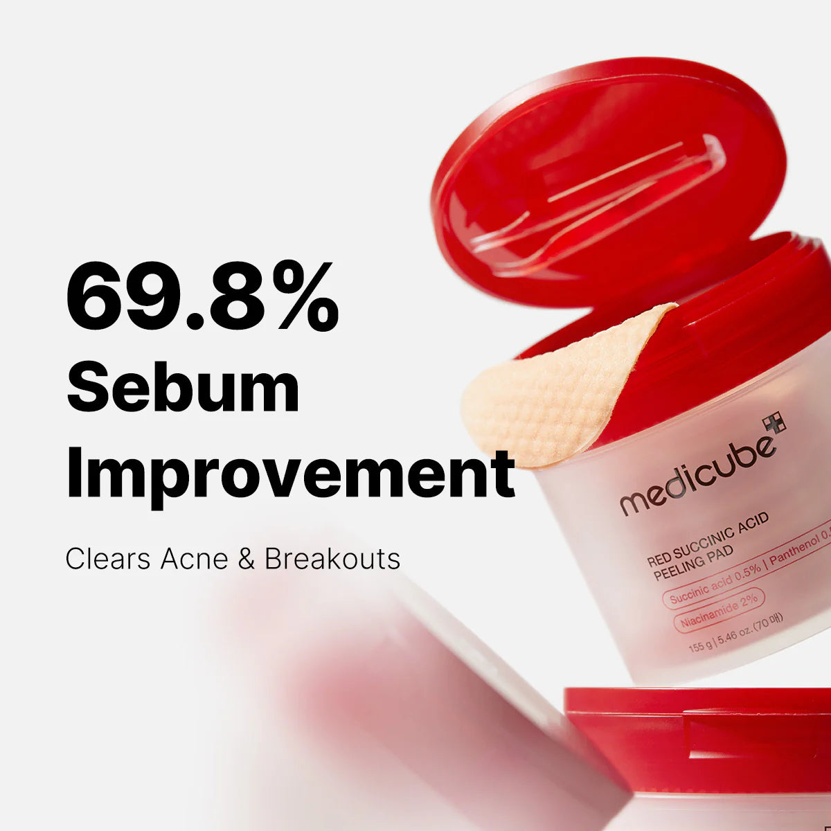 medicube Red Succinic Acid Peeling Pad-thekimyoung.com