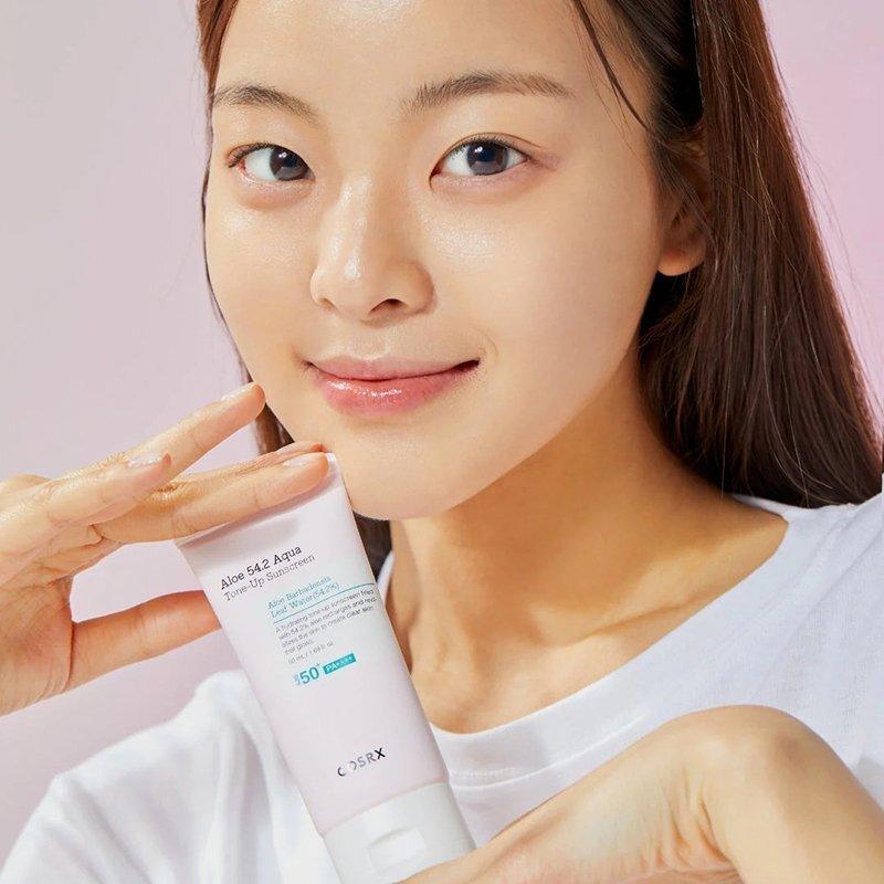 COSRX Aloe 54.2 Aqua Tone-up Sunscreen SPF 50+ PA++++ 50ml Sunscreen COSRX