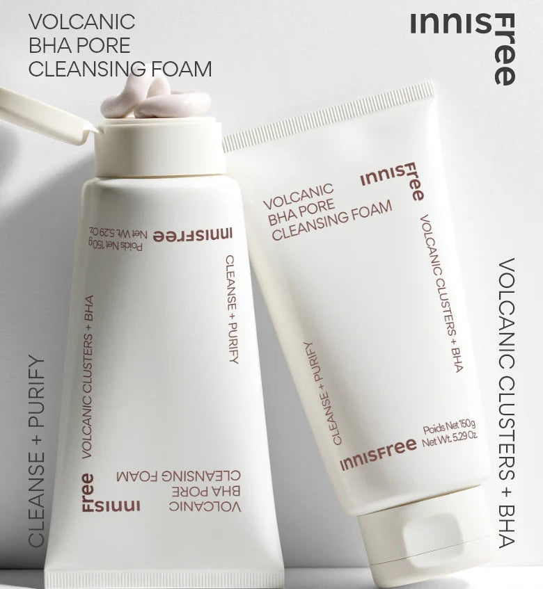 innisfree Volcanic BHA Pore Cleansing Foam 150ml-thekimyoung.com
